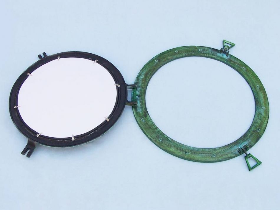 Brass Deluxe Class Titanic Shipwrecked Decorative Ship Porthole Mirror 20""