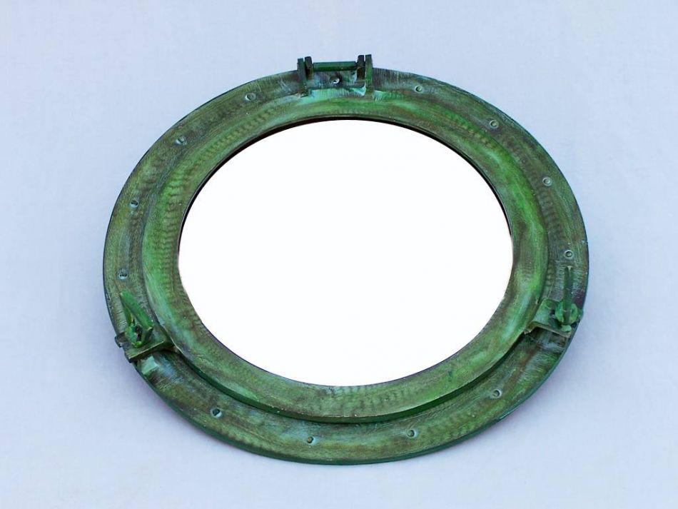 Brass Deluxe Class Titanic Shipwrecked Decorative Ship Porthole Mirror 24""