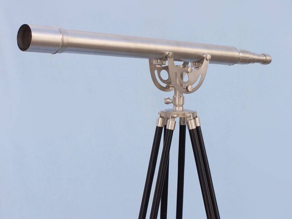 Floor Standing Brushed Nickel Anchormaster Telescope 65""