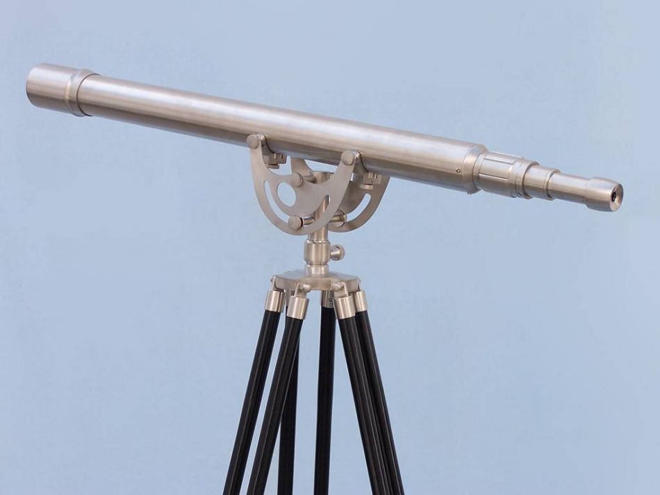 Floor Standing Brushed Nickel Anchormaster Telescope 65""