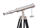 Floor Standing Brushed Nickel Harbor Master Telescope 50""