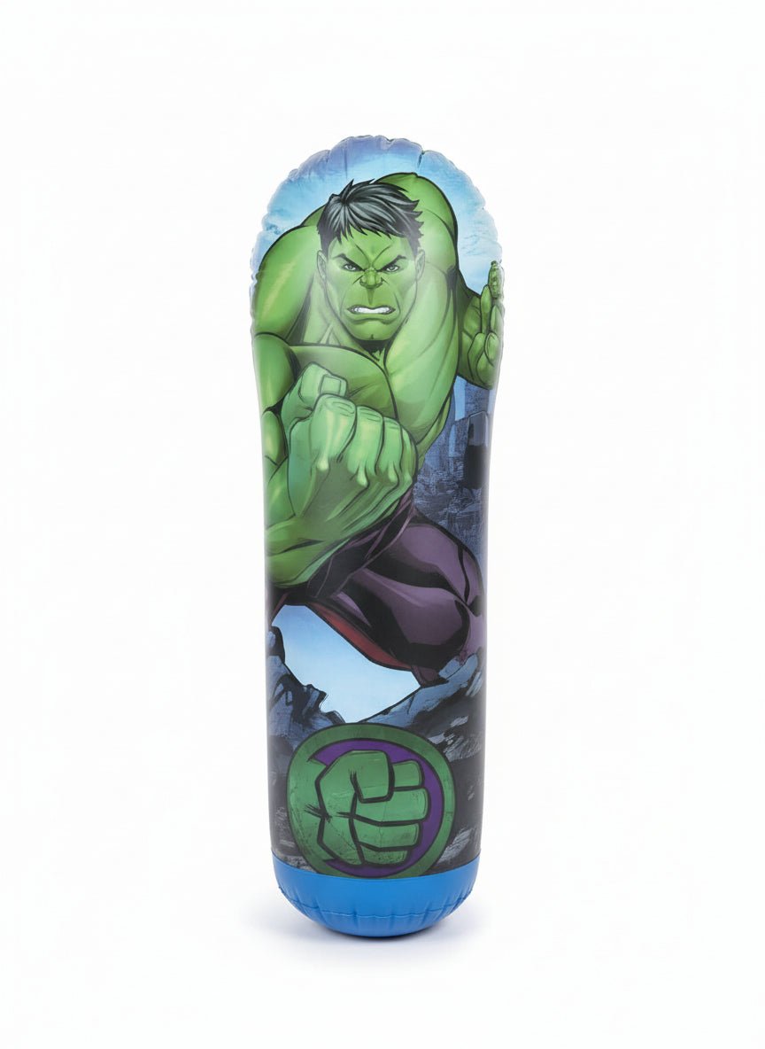 Marvel Avengers Hulk Inflatable Bop Bag – 34.5" Punching Bag Toy with Weighted Base