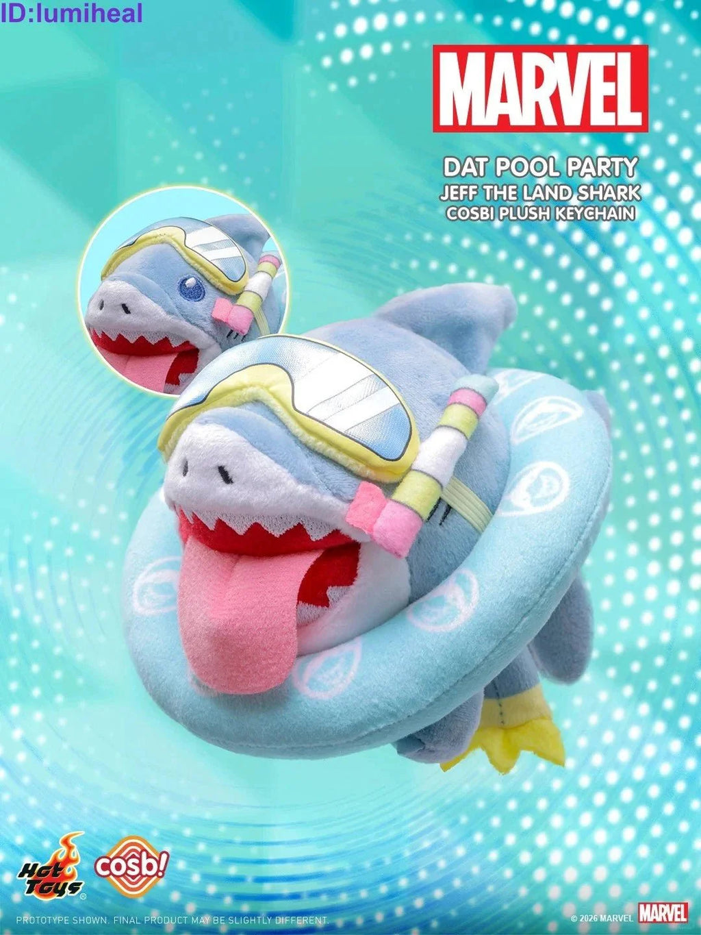 Marvel Comics Cosbi Jeff the Land Shark Random Plush Keychain Blind Box