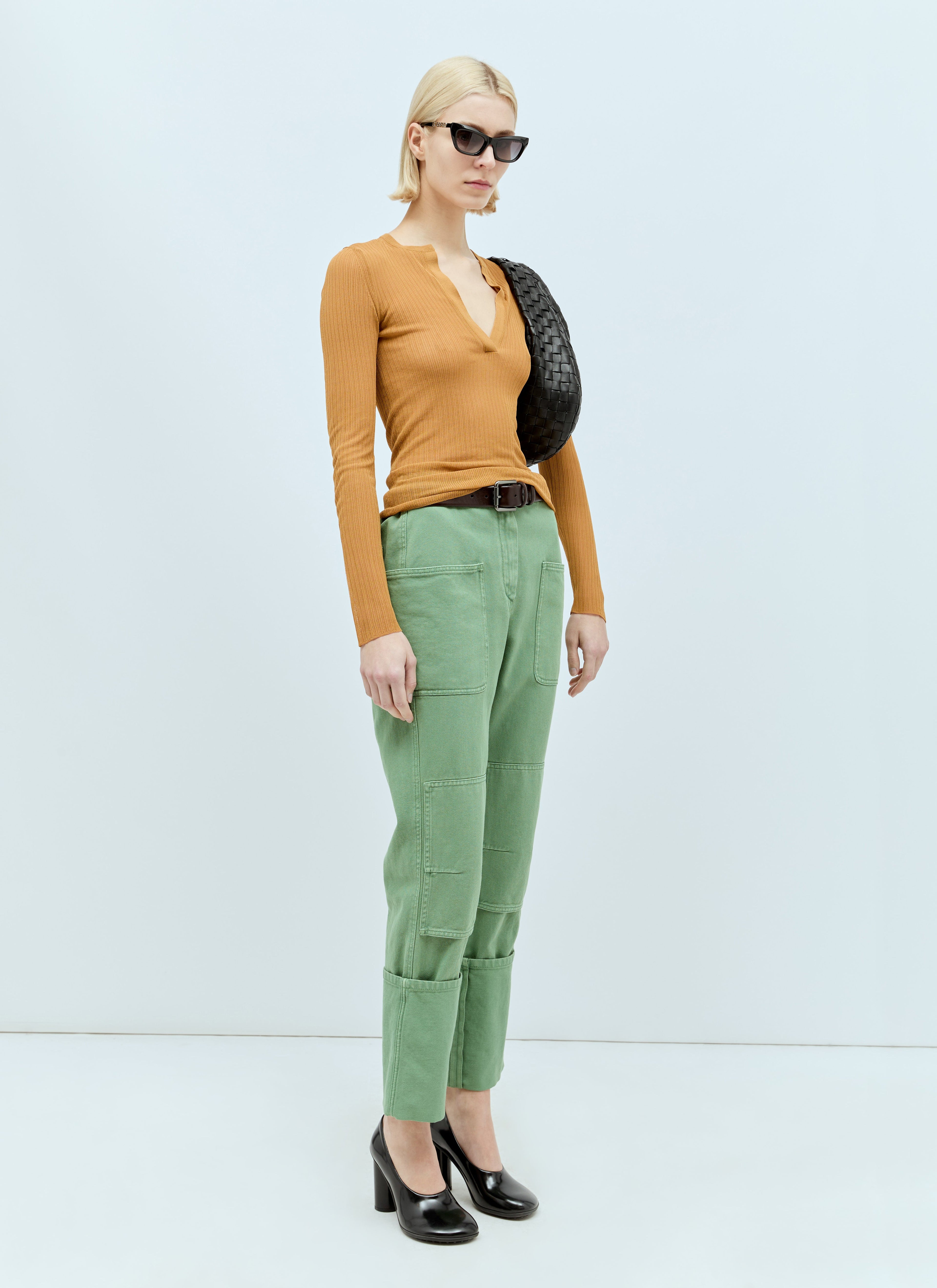 Max Mara Women Cotton Drill Pants