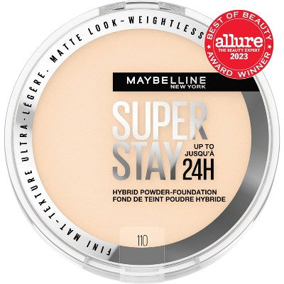 Maybelline Super Stay Matte 24HR Hybrid Pressed Powder Foundation 110 0.21 oz - New - PhishStones Products