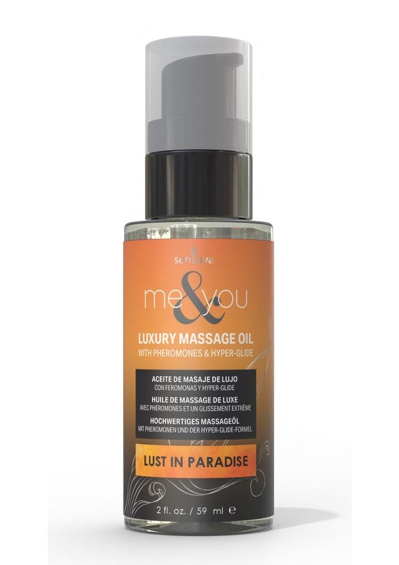 Me and You Pheromone Infused Luxury Massage Oil Lust In Paradise