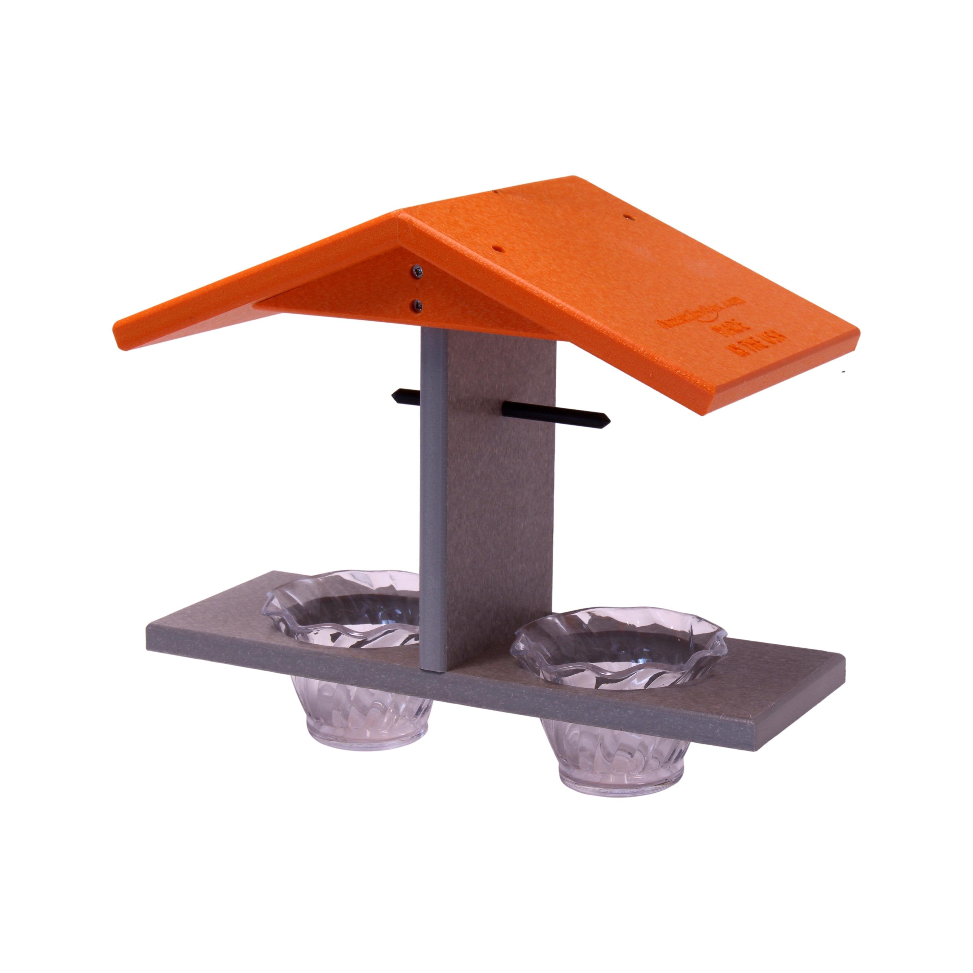 Oriole Bird Feeder, Double-Cup Jelly Oriole Feeder with Pegs for Orange Halves