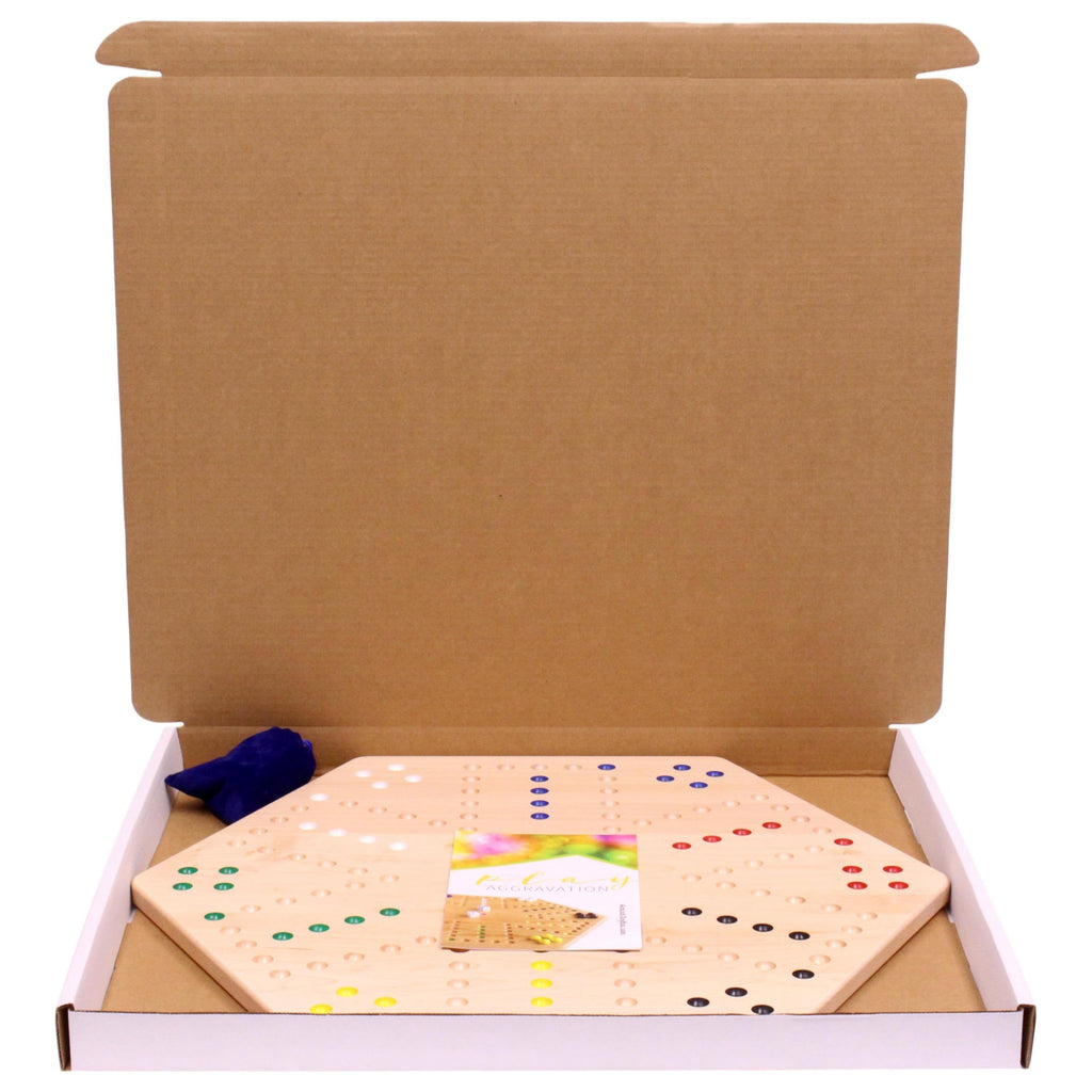 Aggravation Wahoo Marble Board Game, Double-Sided