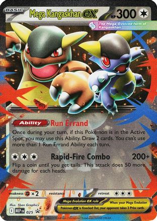 Mega Kangaskhan ex 025 - ME Mega Evolution Promo Holofoil - PhishStones Products