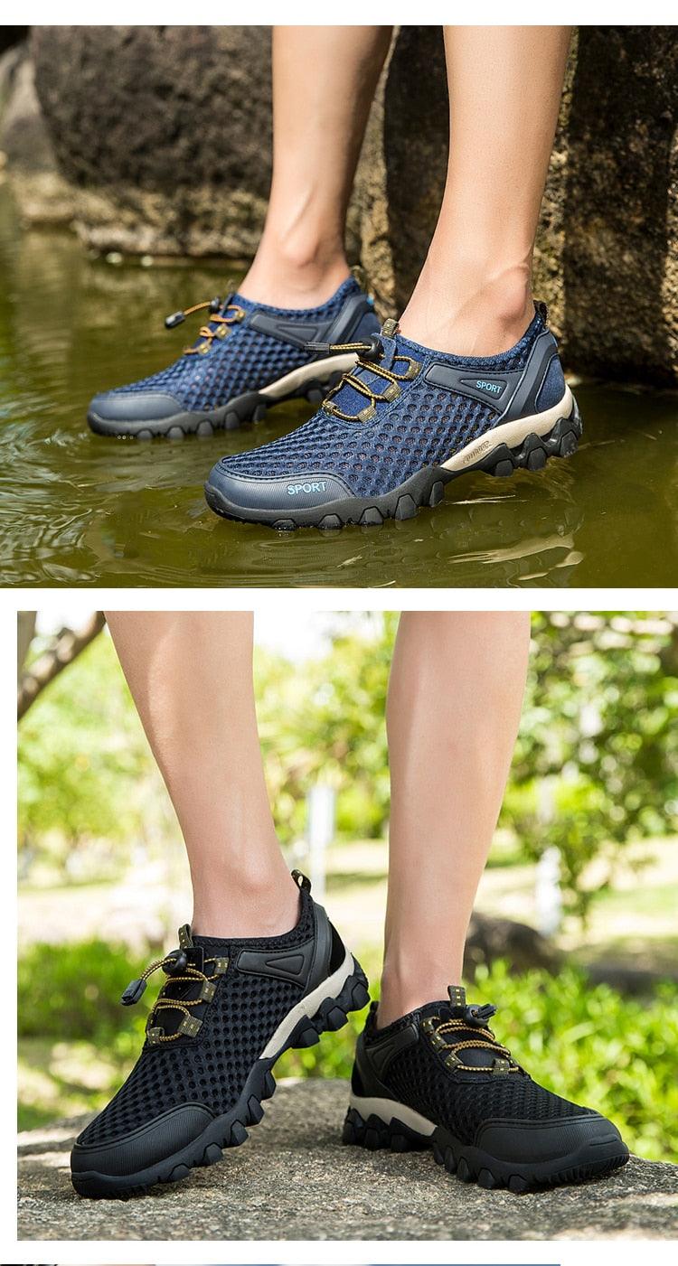 Men's Non-Slip Hiking Climbing Water Sports Shoes Beach Barefoot Surfing Shoes Outdoor River Upstream Quick Dry Barefoot Beach Sneakers Swim Boating Fishing Yoga Gym