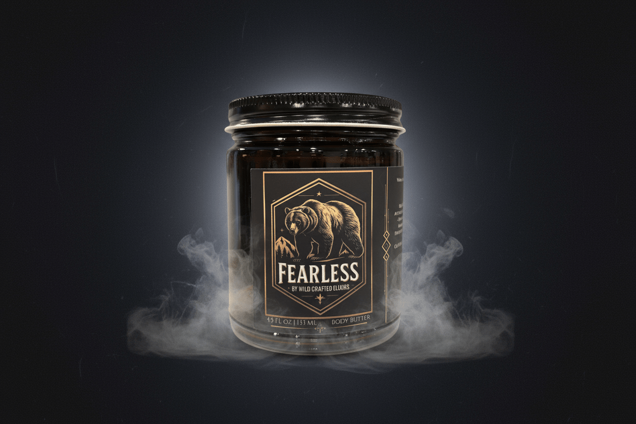 Men's Fearless Body Butter - Rich Deep Moisturizer for Dry, Rough Skin (4.5 fl oz) - PhishStones Products