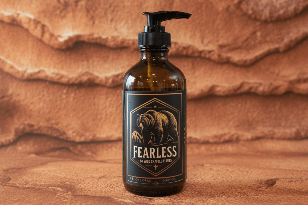 Men's Fearless Body Oil - Lightweight Natural Moisturizer (8 fl oz) - PhishStones Products