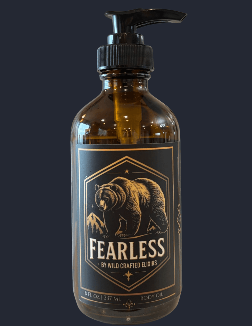Men's Fearless Body Oil - Lightweight Natural Moisturizer (8 fl oz) - PhishStones Products