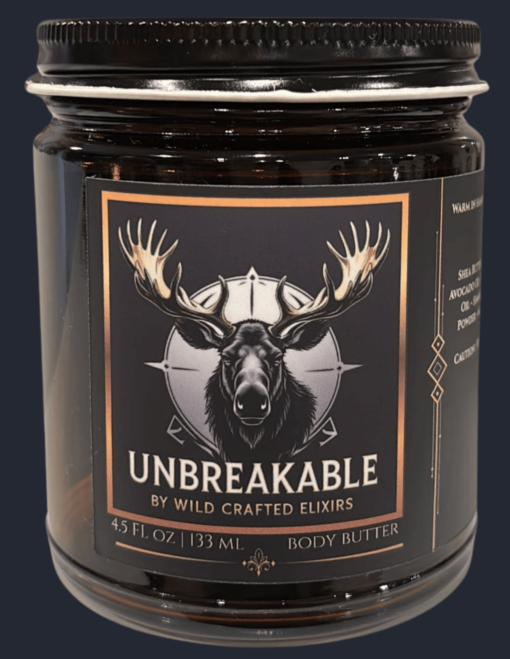 Unbreakable Body Butter (Unscented) – Men's Moisturizer for Dry & Sensitive Skin, 4.5 oz