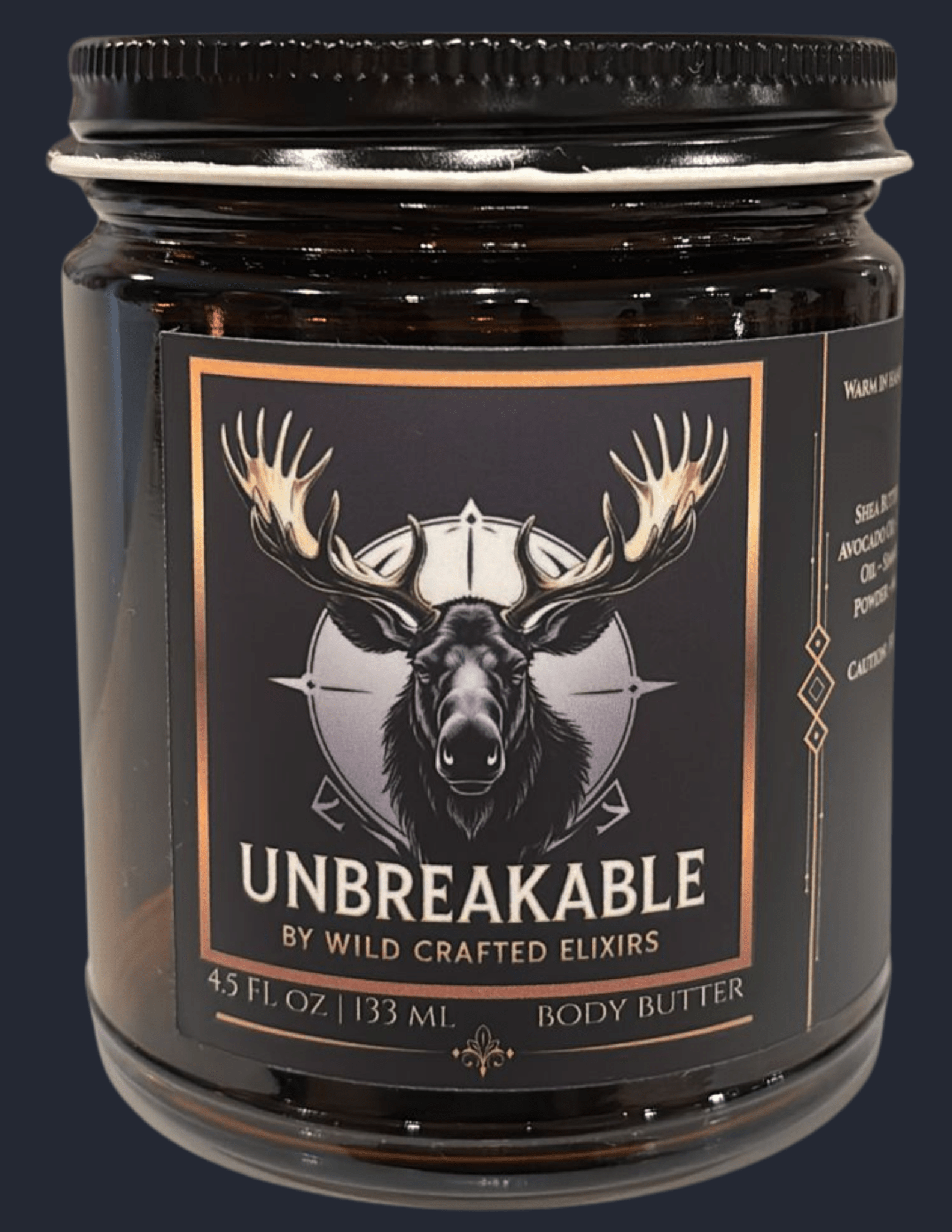 Unbreakable Body Butter (Unscented) – Men's Moisturizer for Dry & Sensitive Skin, 4.5 oz
