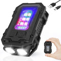 Mini Pocket Keychain Flashlight EDC Flashlight LED COB Portable Clip on Flashlight Waterproof Mini Powerful Flashlight with Magnet 8 Modes for Repairi - PhishStones Products