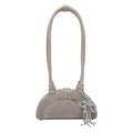 Self Portrait Women Mini Suede Bow Charm Shoulder Bag