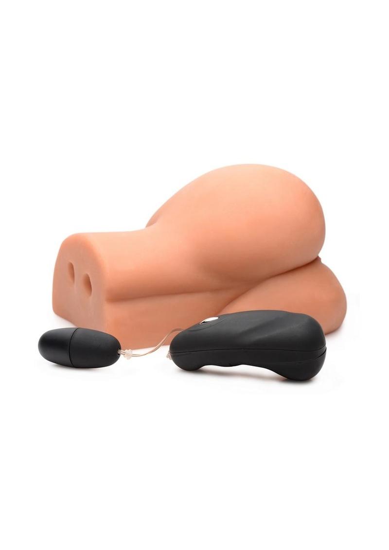 Mistress Alexis Vibrating Bioskin Sidesaddle Stroker - Pussy and Ass - PhishStones Products