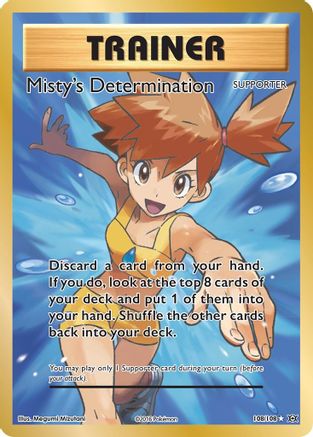 Misty's Determination (Full Art) 108/108 - XY Evolutions Holofoil - PhishStones Products