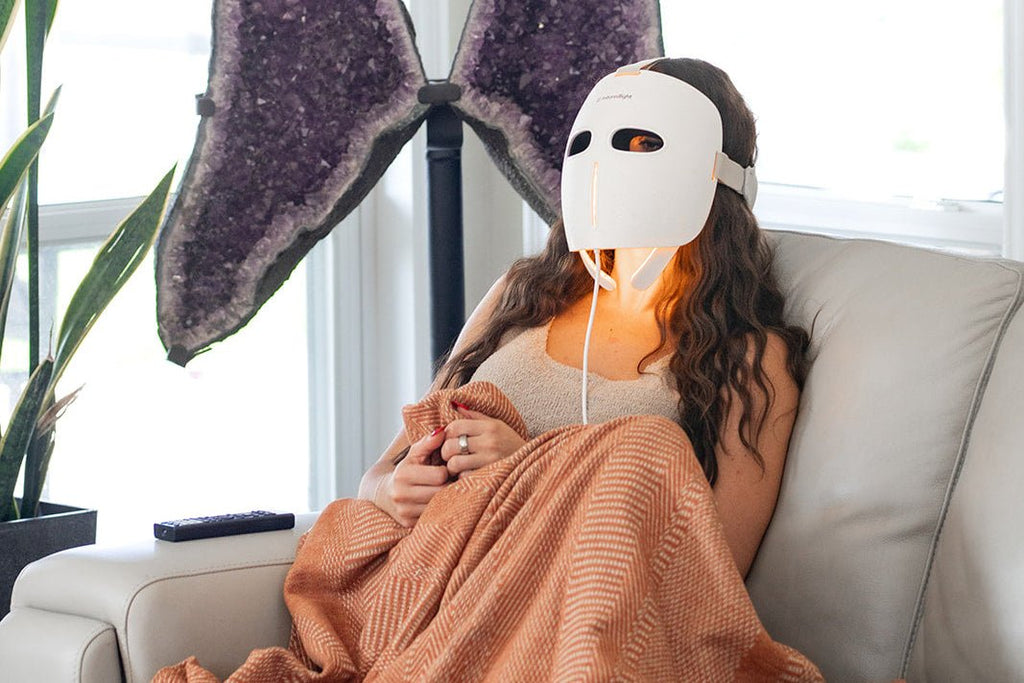 MitoGLOW™ LED Red Light Therapy Face Mask - FDA Cleared, 1,064 LEDs, 4 Wavelengths