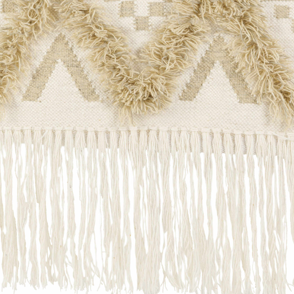 Malay Cream Diamond Fringe Wall Hanging - Clearance