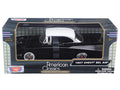 1957 Chevrolet Bel Air Black with White Top 1/24 Diecast Model Car by Motormax
