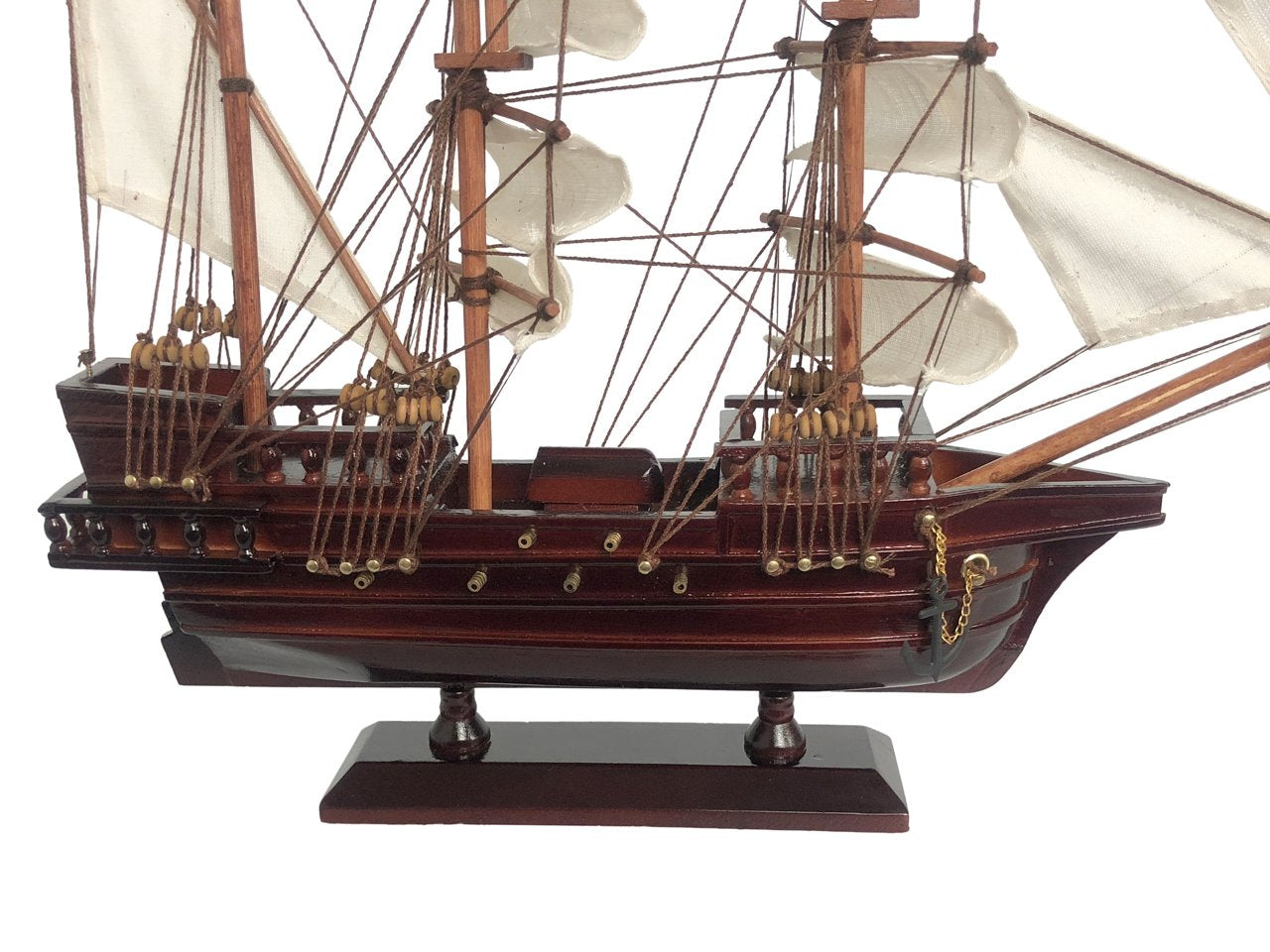 Wooden Fearless White Sails Pirate Ship Model 20""