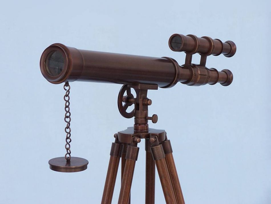 Floor Standing Bronzed Griffith Astro Telescope 50""