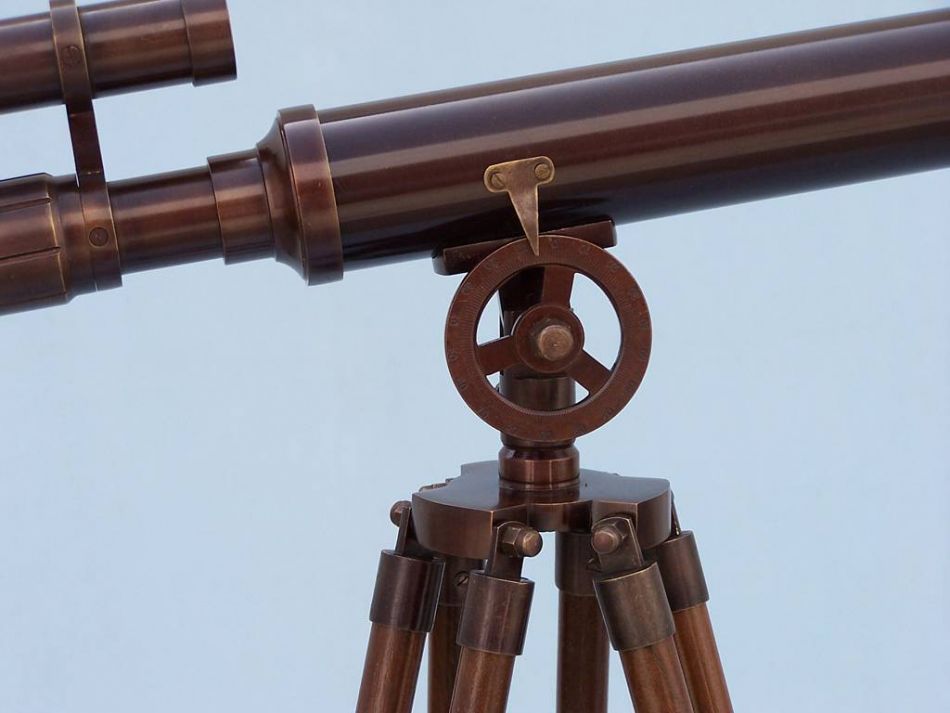 Floor Standing Bronzed Griffith Astro Telescope 50""