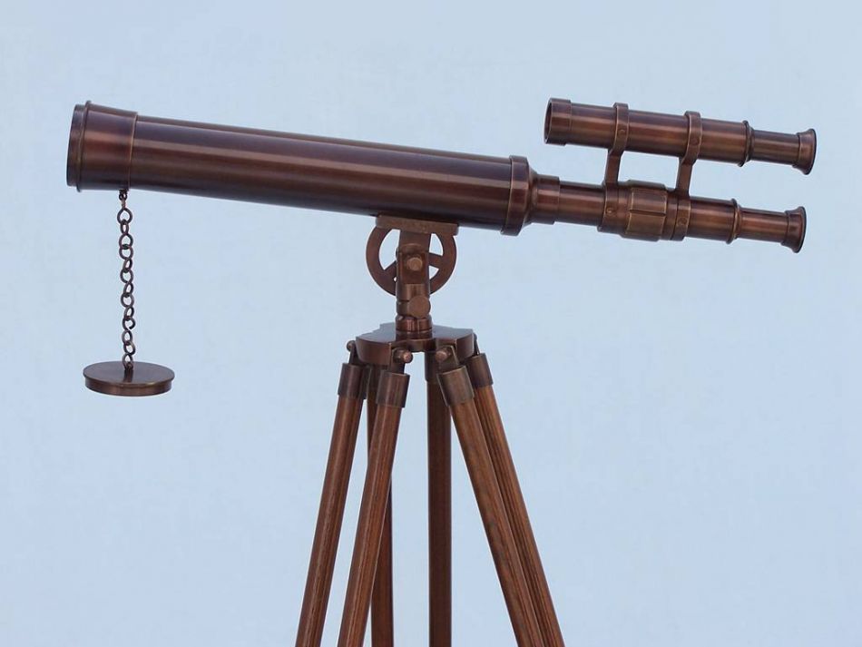 Floor Standing Bronzed Griffith Astro Telescope 50""