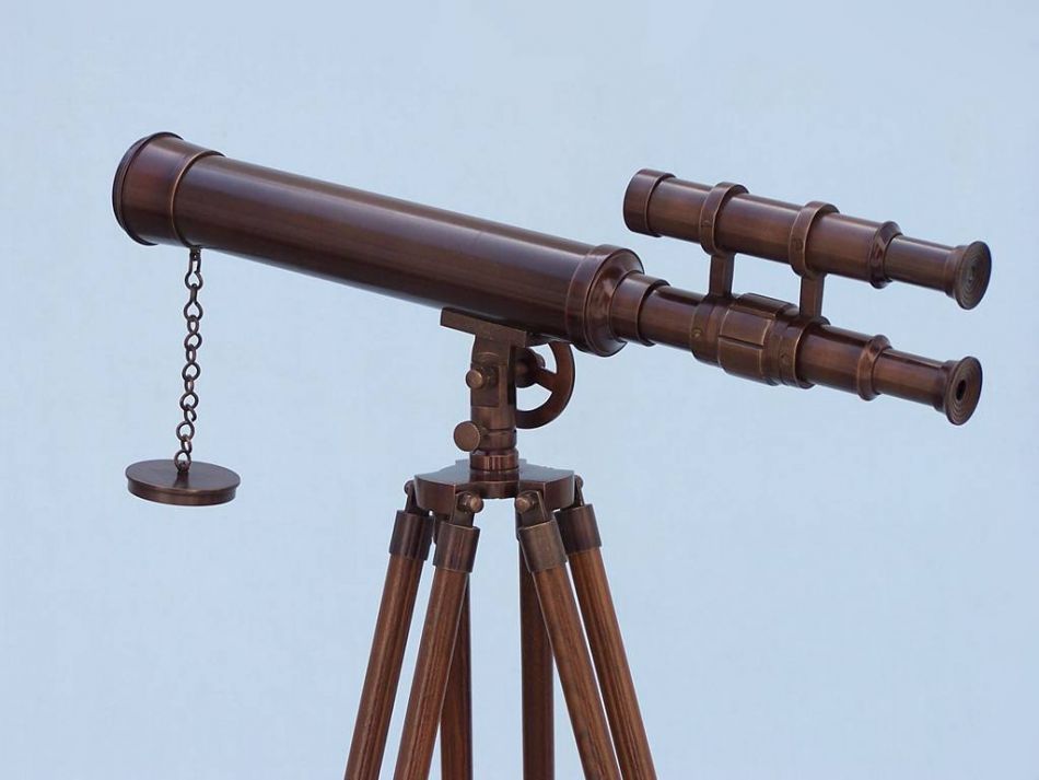 Floor Standing Bronzed Griffith Astro Telescope 50""