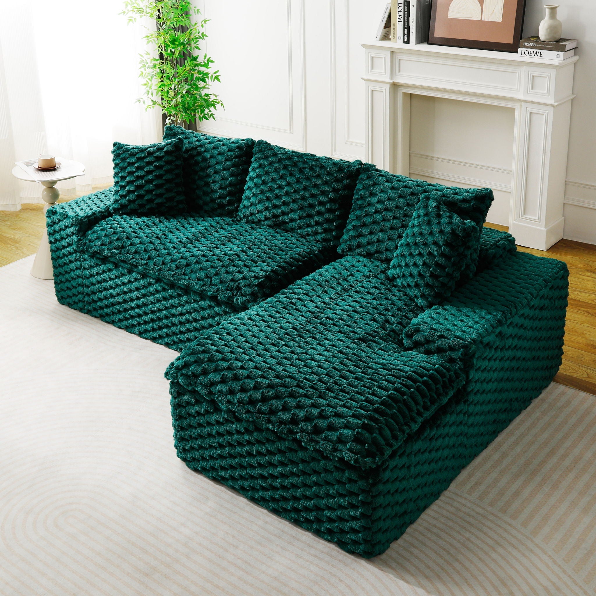 Modular Sofa, Convertible Twin Seat With Chaise Lounge - PhishStones Products