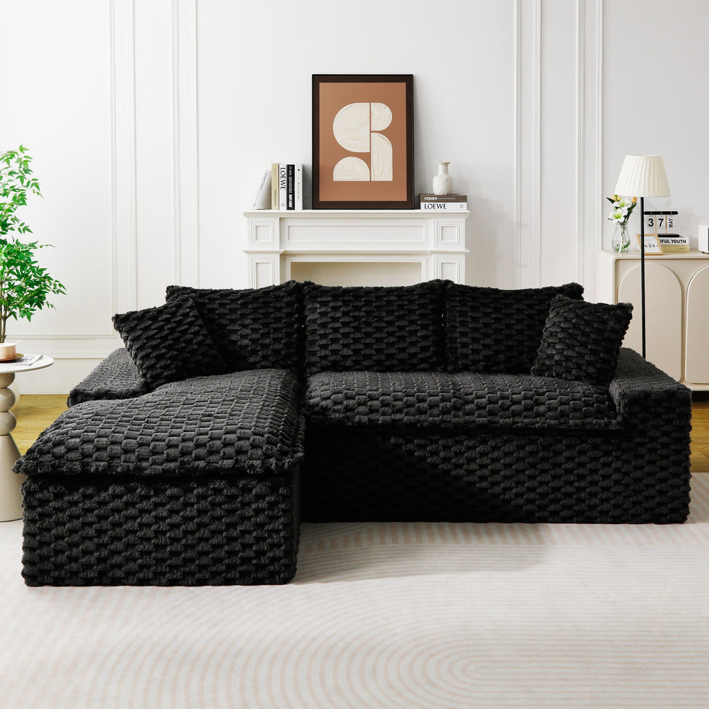 Modular Sofa, Convertible Twin Seat With Chaise Lounge - PhishStones Products