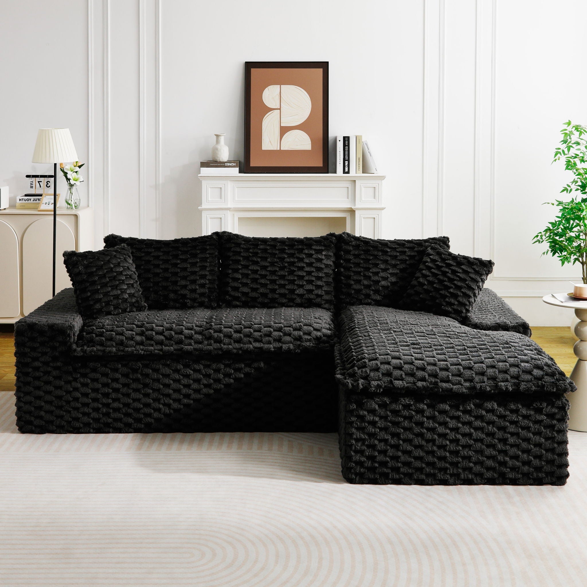 Modular Sofa, Convertible Twin Seat With Chaise Lounge - PhishStones Products