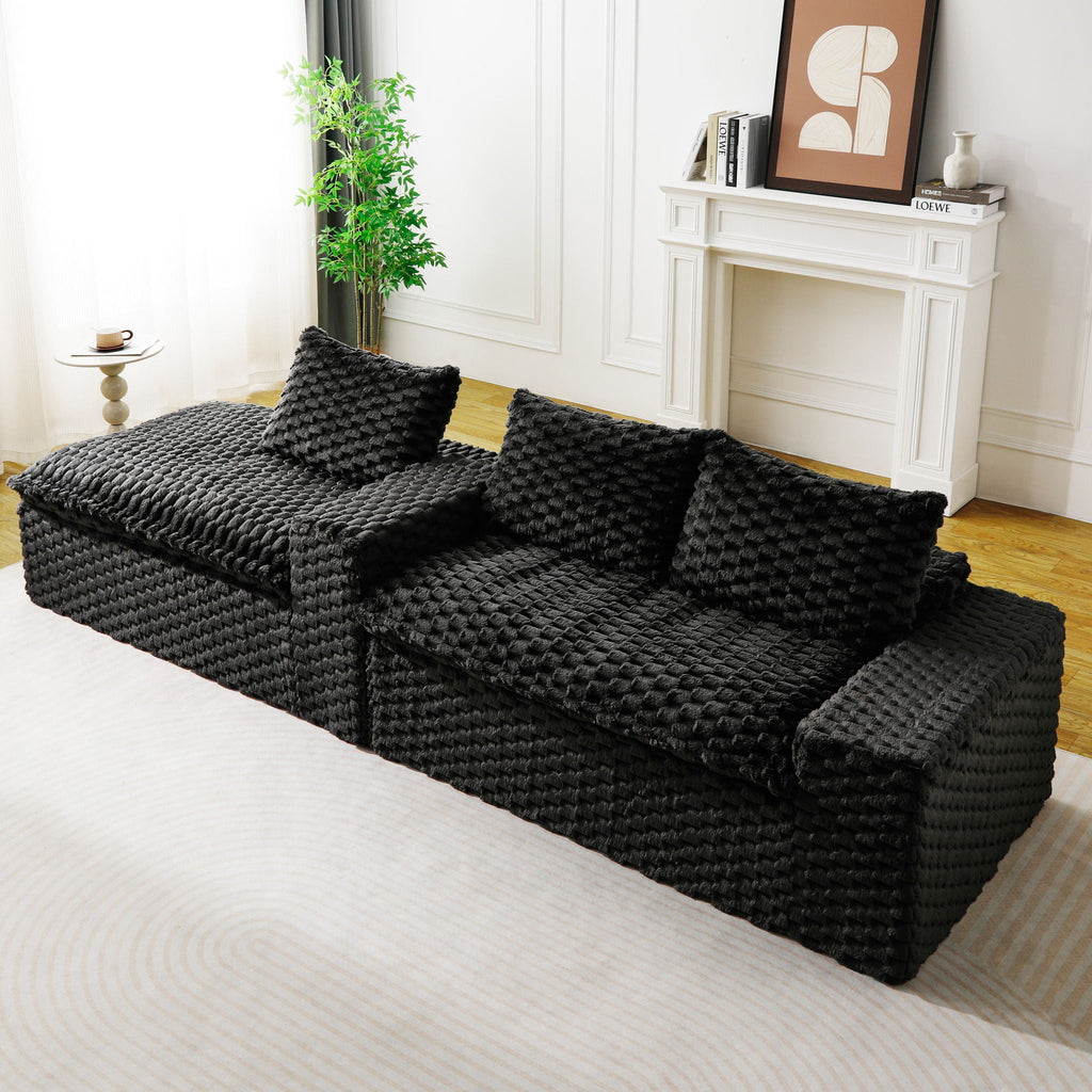 Modular Sofa, Convertible Twin Seat With Chaise Lounge - PhishStones Products