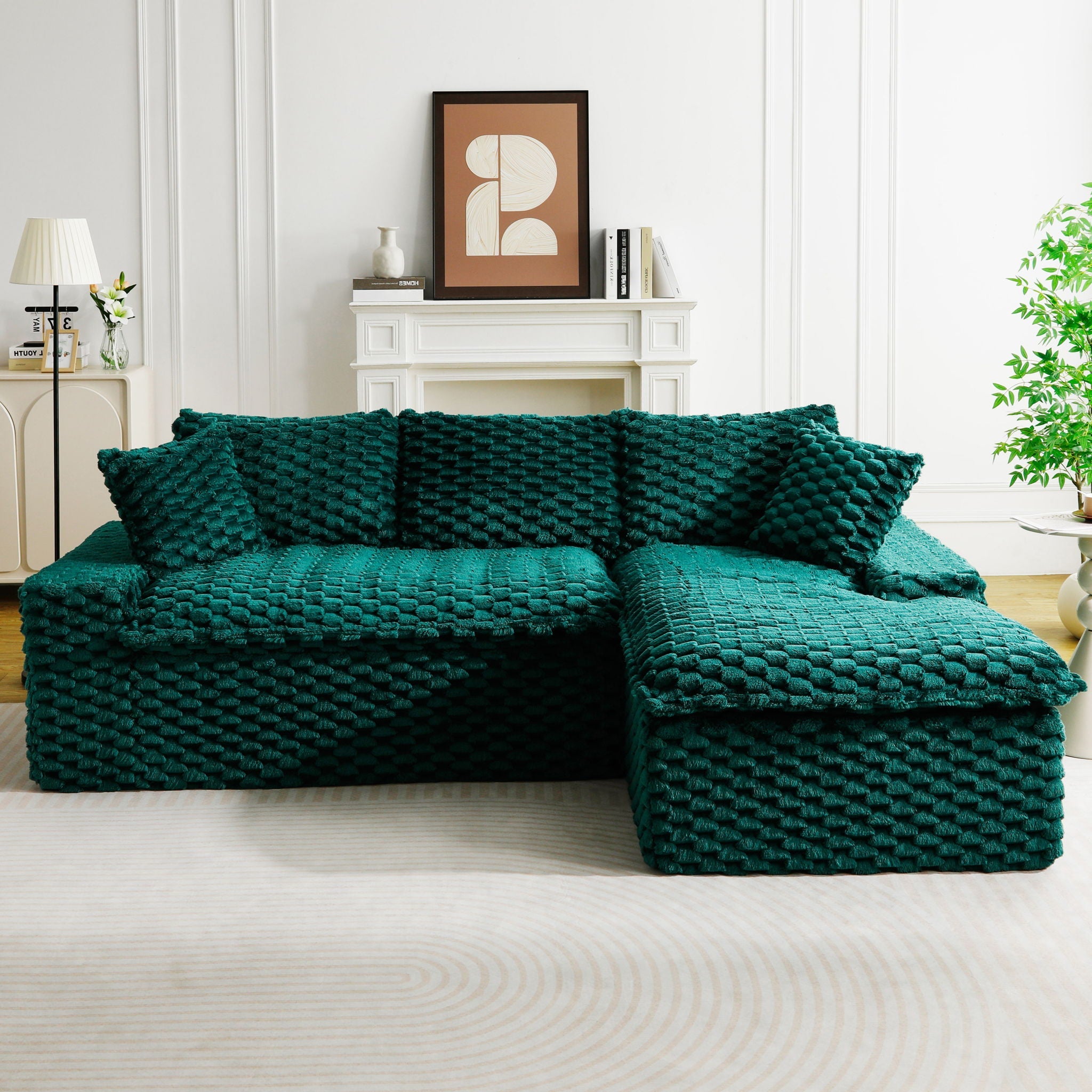 Modular Sofa, Convertible Twin Seat With Chaise Lounge - PhishStones Products