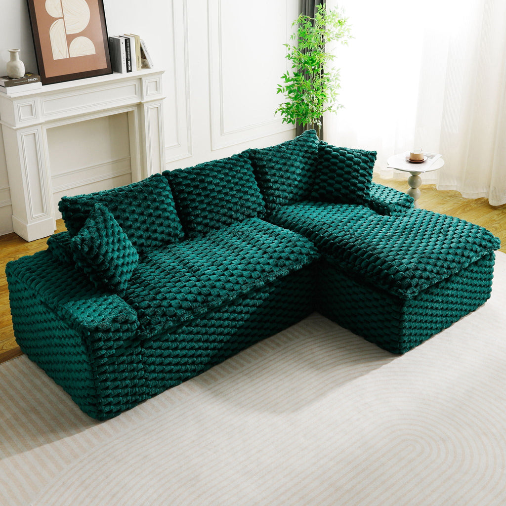 Modular Sofa, Convertible Twin Seat With Chaise Lounge - PhishStones Products