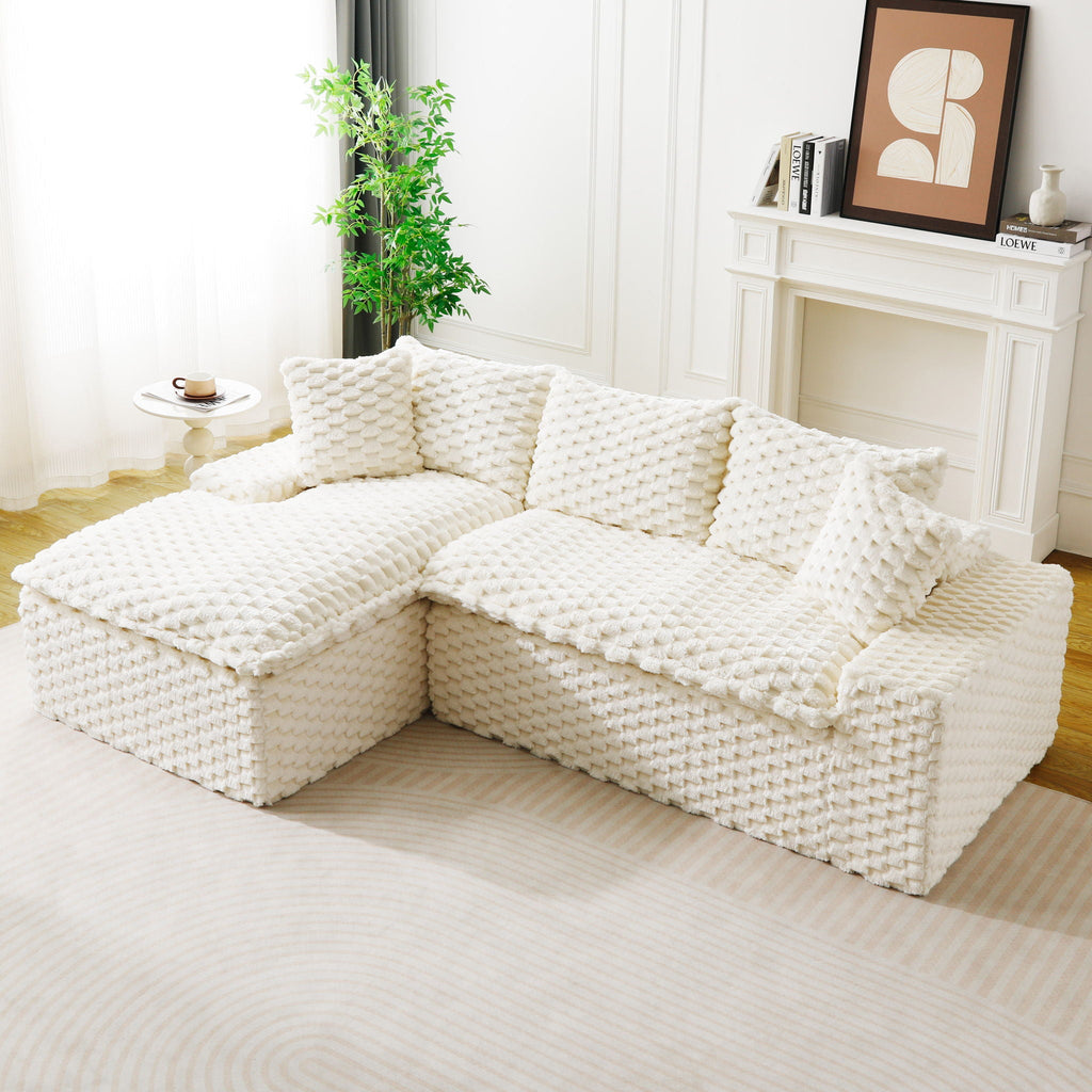 Modular Sofa, Convertible Twin Seat With Chaise Lounge - PhishStones Products