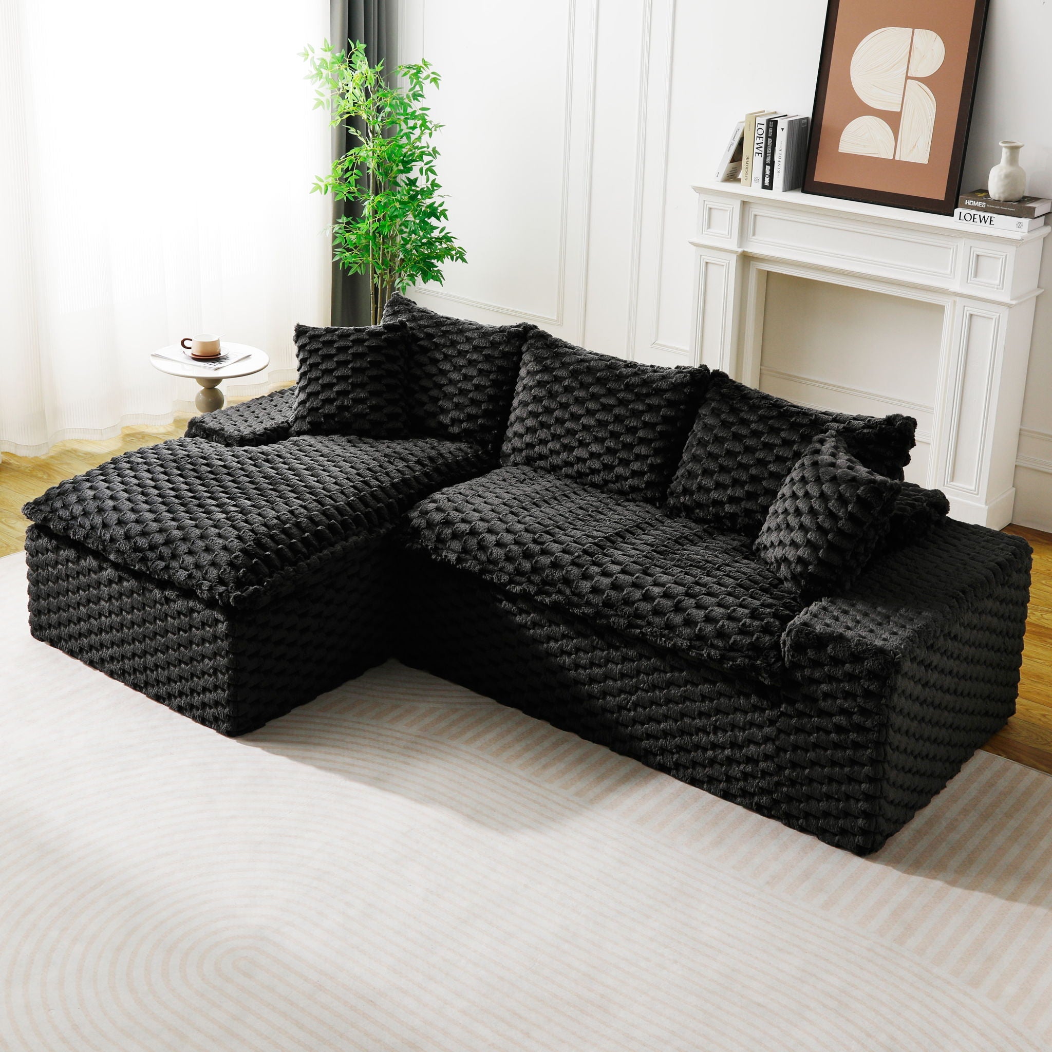 Modular Sofa, Convertible Twin Seat With Chaise Lounge - PhishStones Products