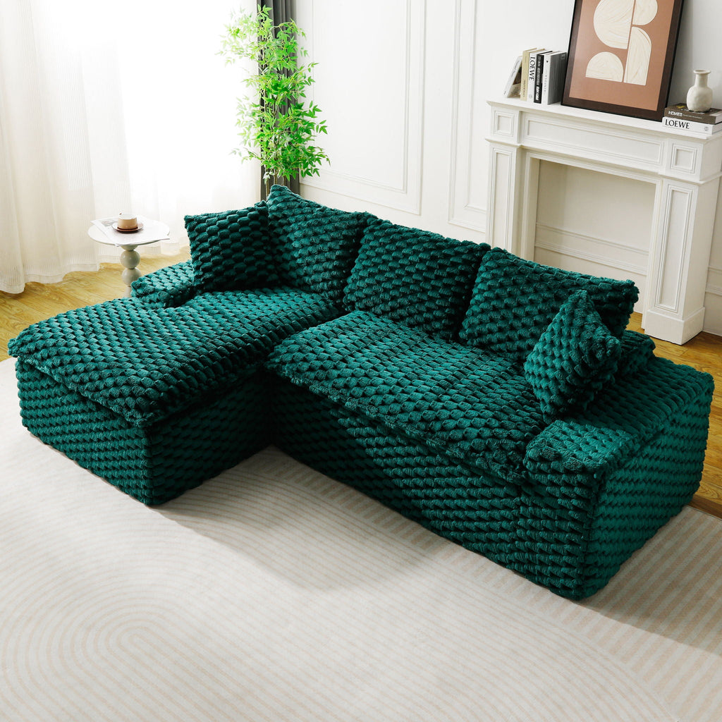 Modular Sofa, Convertible Twin Seat With Chaise Lounge - PhishStones Products