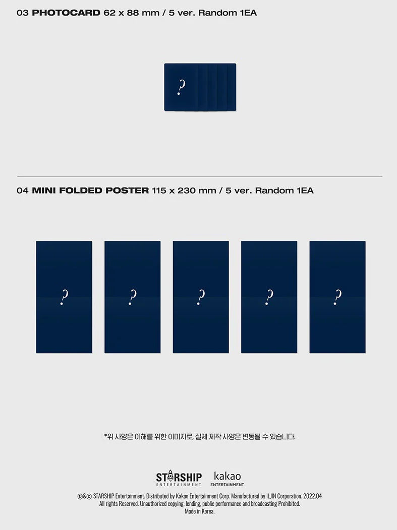 MONSTA X 11th Mini Album - Shape Of Love [Jewel Ver]