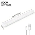 Motion Sensor Rechargeable LED Light for Closet Cabinet Wardrobe, Wireless Under - Cabinet Night Light, 4/8/12/20 in (10/20/30/50 cm) - PhishStones Products
