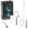 Motion Sensor Toilet Night Light 7 - Color Rechargeable LED Toilet Bowl Nightlight with Star Projection - PhishStones Products