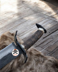 Mountain Stalker Along Knife with Antler Handle - PhishStones Products