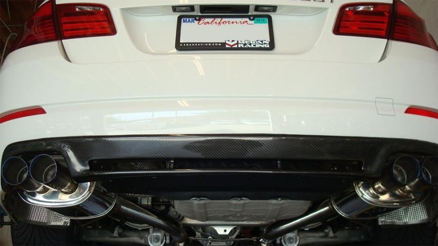 Megan Racing Supremo Exhaust for BMW F10 2011+ (535i) Burnt Rolled Tips T-304 Stainless Steel MR-ABE-BF10V2-VO-RR
