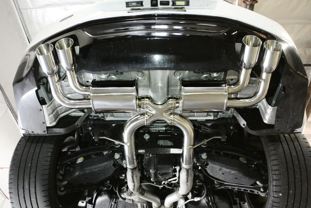 Megan Racing CatBack Exhaust System OE-RS for 2016-2018 Chevrolet Camaro SS Stainless Quad Tip MR-ABE-CCA16-V2
