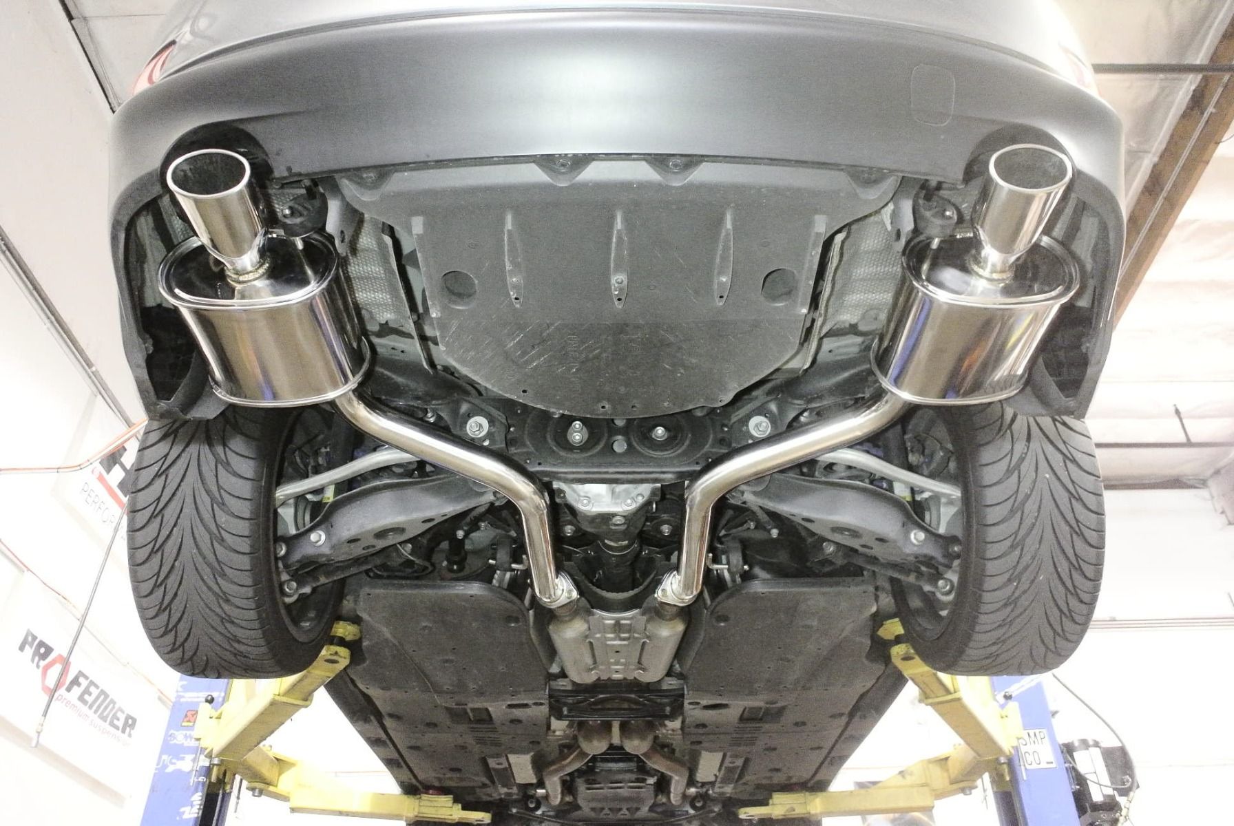 Megan Racing Exhaust System Axle Back for 2014+ Lexus IS250 (2.6 V6) Stainless Tip - MR-ABE-LI14