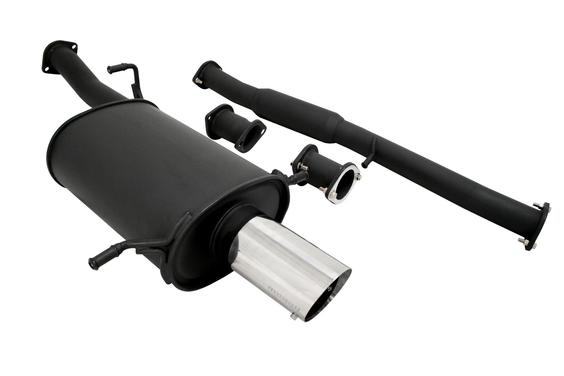 Megan Racing - Cat-Back Exhaust System for Subaru Impreza WRX STI 2002-2007 3 Pipe W/Polish 4" Tip With 2.5" Adapter