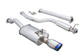 Megan Racing Mid Pipe & Cat-Back Exhaust for 2012-2015 Honda Civic Si Sedan - Burnt Rolled Tips MR-CBS-HC124DSI-VO+M