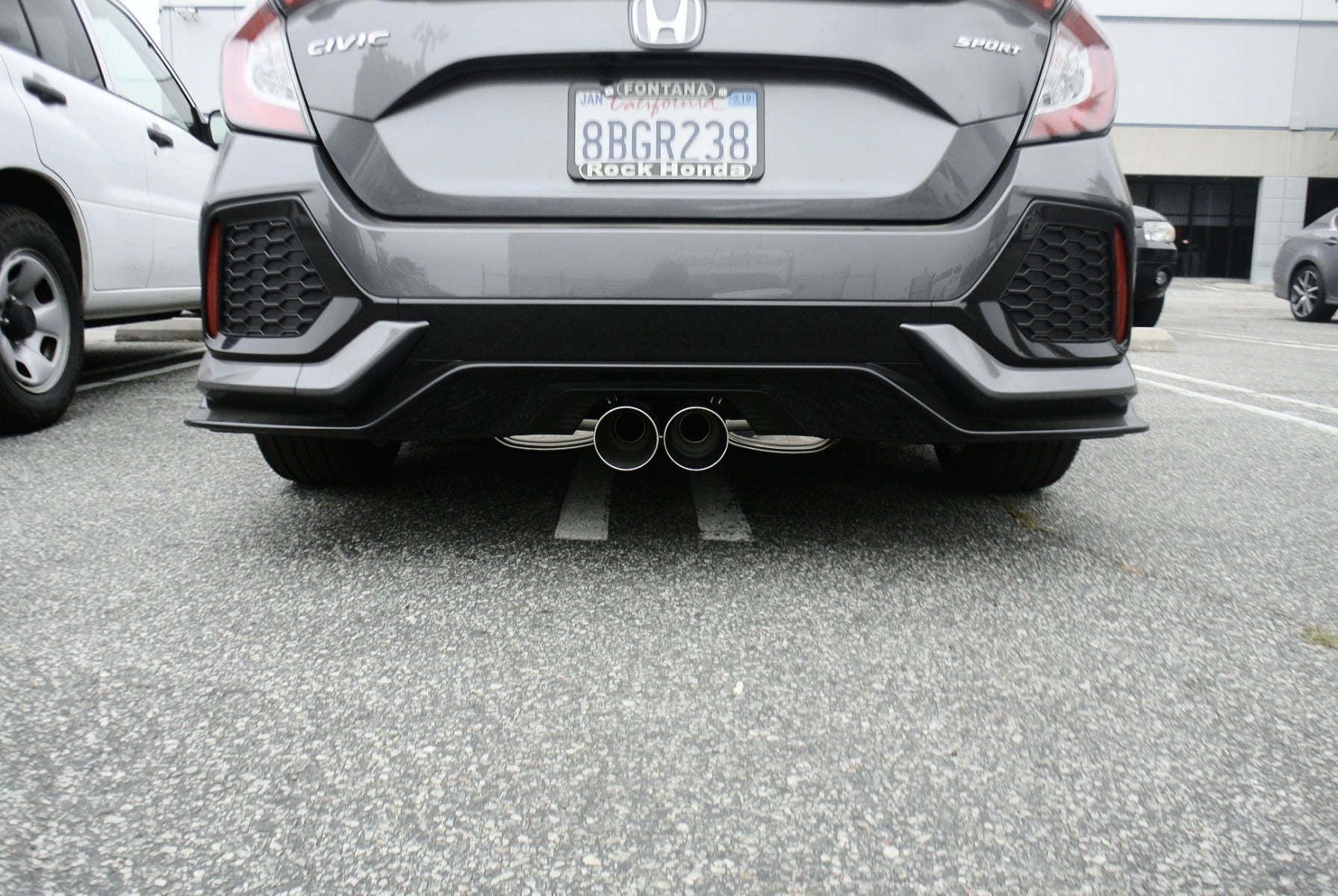 Megan Racing Cat-Back Exhaust System for 2016+ Honda Civic 1.5 Turbo 5-Door Hatchback (Sport Trim) Burnt-Roll Tip MR-CBS-HC16T-VO